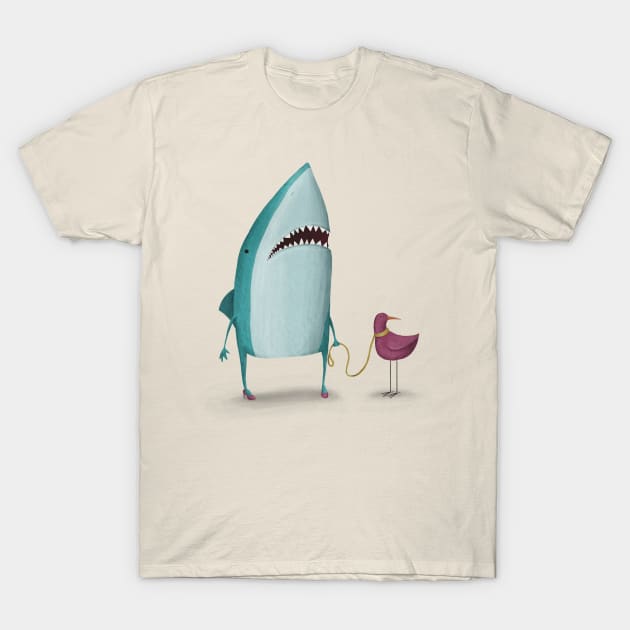 Shark and friend T-Shirt by agrapedesign